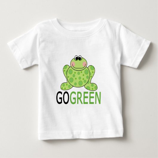 T-shirt Pour Bébé Grenouille de DEVENEZ ÉCOLO (Devant)