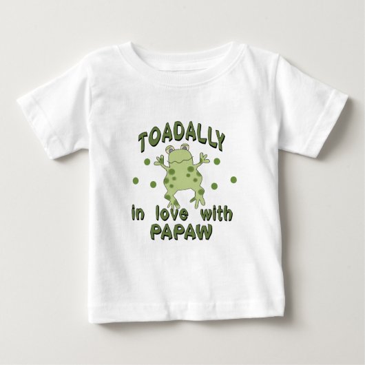 T-shirt Pour Bébé Grenouille de papaye d'amour de TOADALLY (Devant)
