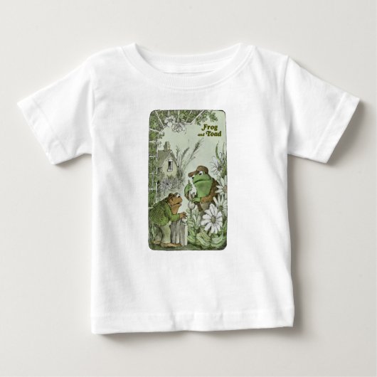 T-shirt Pour Bébé Grenouille et crapaud dans le jardin (Devant)