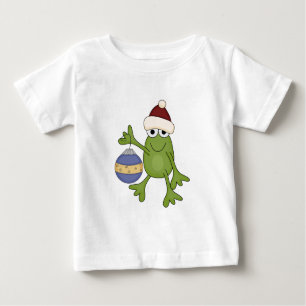 T-shirt Pour Bébé Grenouille père Noël avec tee-shirts et cadeaux