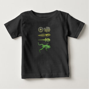 T-shirt Pour Bébé Grenouille Tadpole Métamorphose Cycle de vie Biol