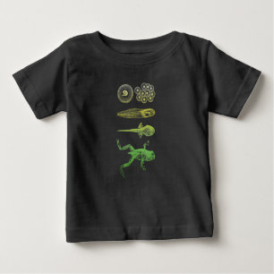 T-shirt Pour Bébé Grenouille Tadpole Métamorphose Cycle de vie Biolo