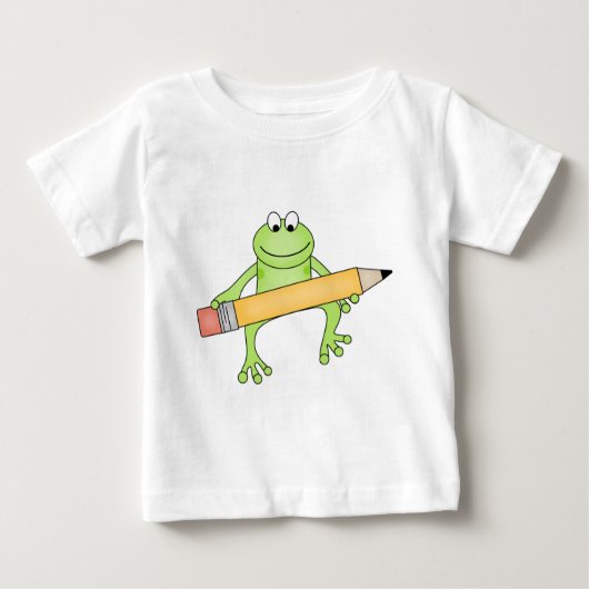 T-shirt Pour Bébé Grenouille verte avec tee-shirts et cadeaux au cra (Devant)