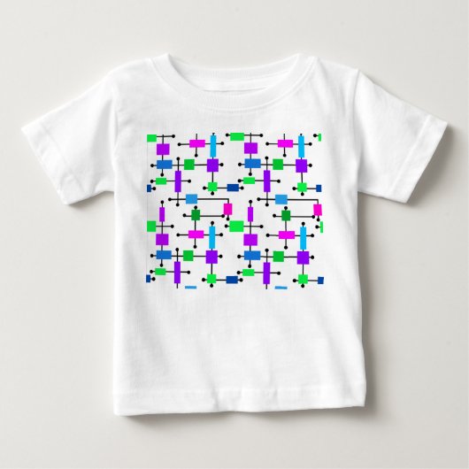 T-shirt Pour Bébé Grille de couleurs cool (Devant)
