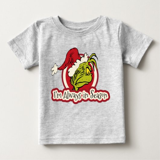 T-shirt Pour Bébé Grille | Je suis toujours en saison (Devant)