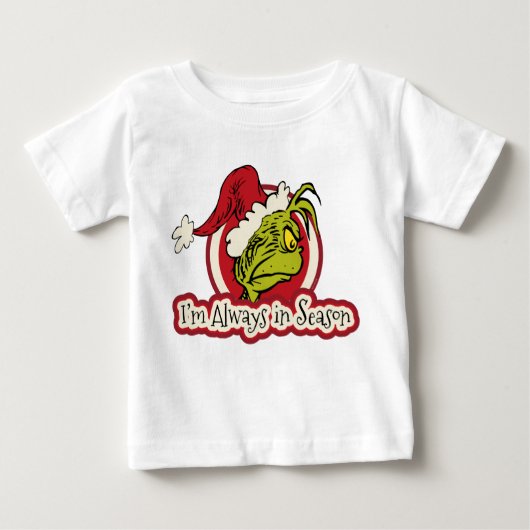 T-shirt Pour Bébé Grille | Je suis toujours en saison (Devant)