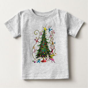 T-shirt Pour Bébé Grinch classique   Arbre de Noël