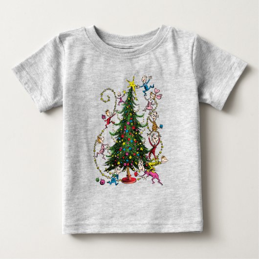T-shirt Pour Bébé Grinch classique | Arbre de Noël (Devant)