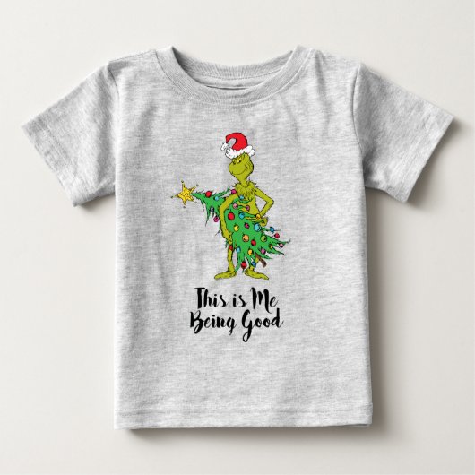 T-shirt Pour Bébé Grinch classique | Naughty (Devant)