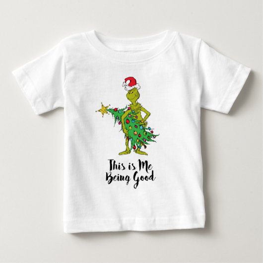 T-shirt Pour Bébé Grinch classique | Naughty (Devant)
