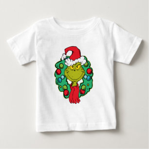 T-shirt Pour Bébé Grinch Couronne de Noël