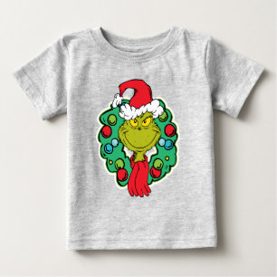T-shirt Pour Bébé Grinch Couronne de Noël