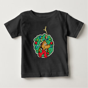 T-shirt Pour Bébé Grinch Couronne de Noël de Max
