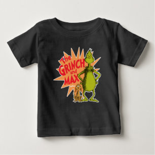 T-shirt Pour Bébé Grinch Grinch & Max Starburst
