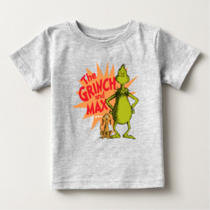 T-shirt Pour Bébé Grinch Grinch & Max Starburst