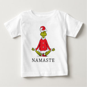 T-shirt Pour Bébé Grinch Namaste Père Noël