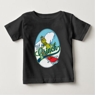 T-shirt Pour Bébé Grinch Snowboard