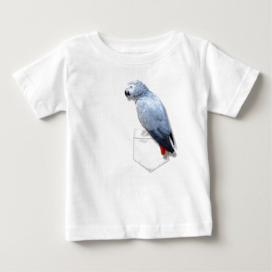 T-shirt Pour Bébé Gris africain dans votre poche (Devant)