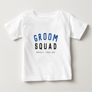T-shirt Pour Bébé Groom Squad Moderne Bachelor Groomsman Design
