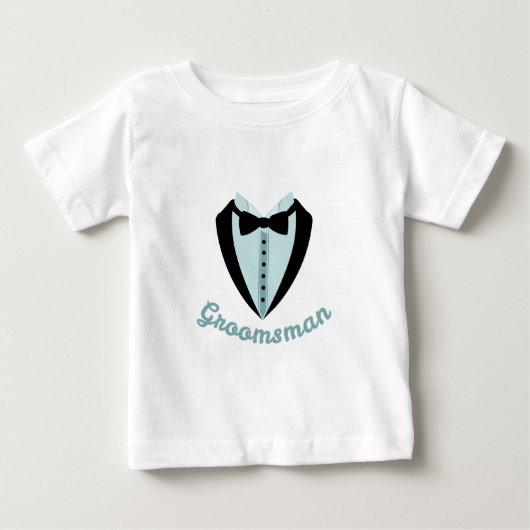 T-shirt Pour Bébé Groomsman (Devant)