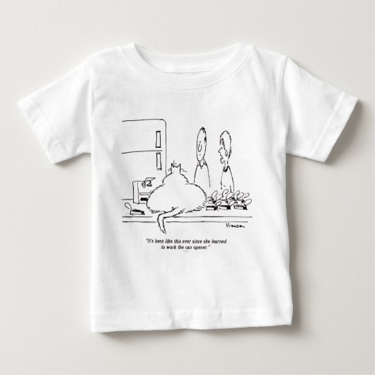 T-shirt Pour Bébé Gros chat (Devant)