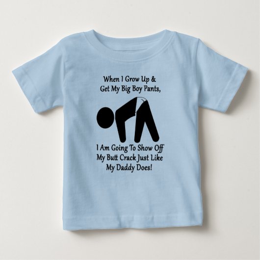 T-shirt Pour Bébé Gros Garçon Beurre Pantalon Pantalon Toddler Tee (Devant)