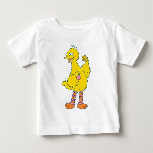 T-shirt Pour Bébé Gros Oiseaux tenant des ornements de Noël (Devant)