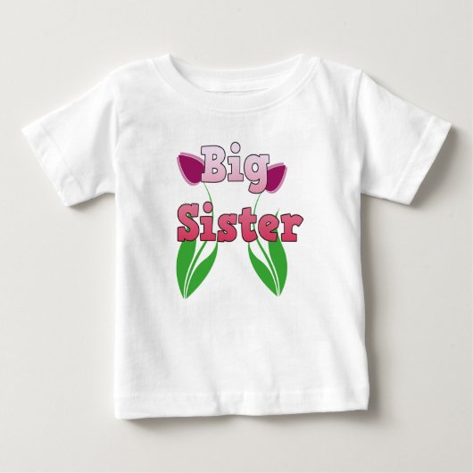 T-shirt Pour Bébé Grosse soeur (Devant)