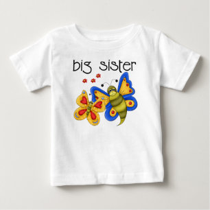 T-shirt Pour Bébé Grosse soeur papillon