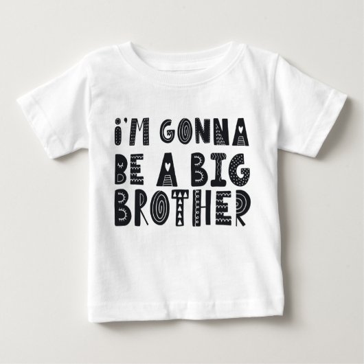 T-shirt Pour Bébé Grossesse: I'm gonna be a big brother (Devant)