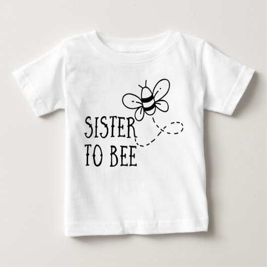 T-shirt Pour Bébé Grossesse : Sœur de l'abeille (Devant)
