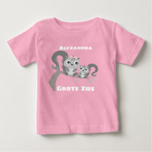 T-shirt Pour Bébé Grote zus aanpasbaar naam rencontre eekhoorntjes b