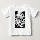 T-shirt Pour Bébé Groupe de Lanternes abattus (Devant)