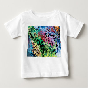 T-shirt Pour Bébé Groupe de lanternes vertes - Couleur