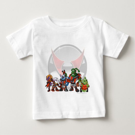 T-shirt Pour Bébé Groupe de station spatiale de Virtupets d'équipe (Devant)