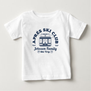 T-shirt Pour Bébé Groupe de voyage de ski pour famille et amis sur m