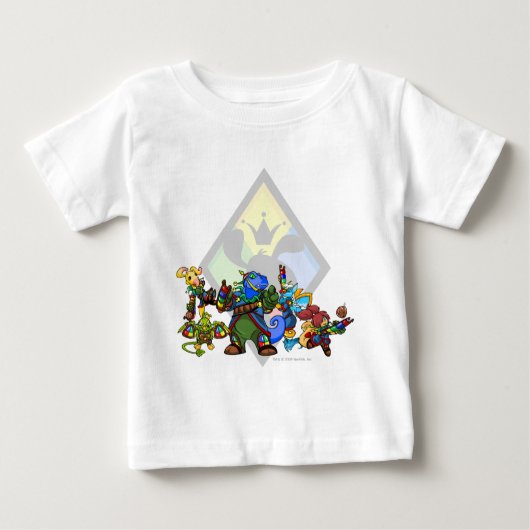 T-shirt Pour Bébé Groupe Roo Island (Devant)