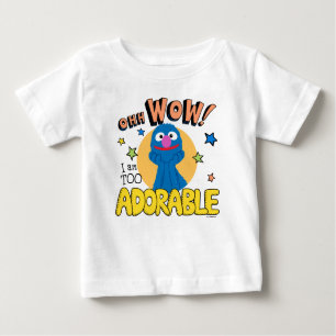 T-shirt Pour Bébé Grover   Je Suis Trop Adorable