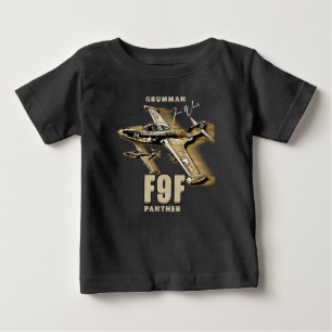 T-shirt Pour Bébé Grumman F9F Panther, avion-chasse basé sur les tra