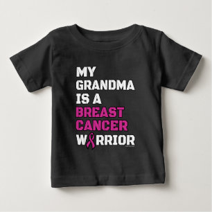 T-shirt Pour Bébé Guerrier/Bloc/Grand-mère...Cancer du sein