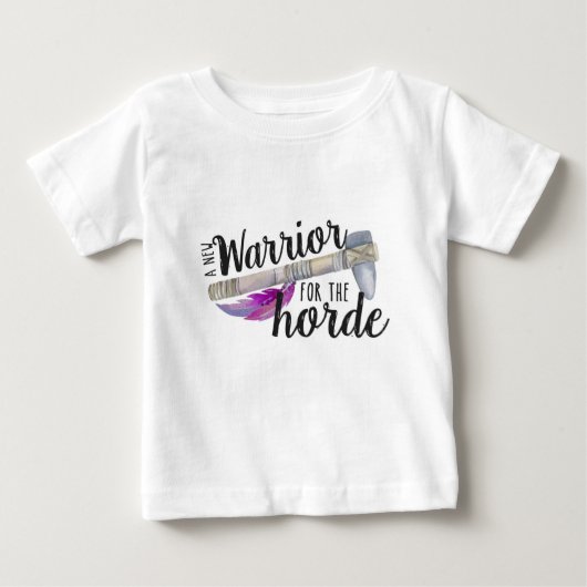 T-shirt Pour Bébé Guerrier de la Horde (Devant)