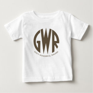 T-shirt Pour Bébé GWR Great Western Chemins de fer Trains Randonnée