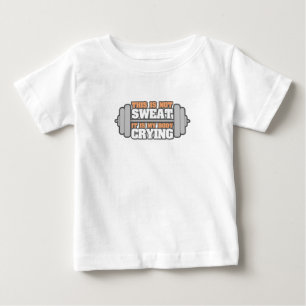 T-shirt Pour Bébé Gymnase d'entraînement amusant - Pas ma sueur C'es