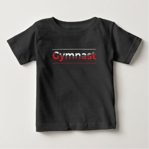 T-shirt Pour Bébé Gymnaste - Gymnastique Arc de typographie moderne