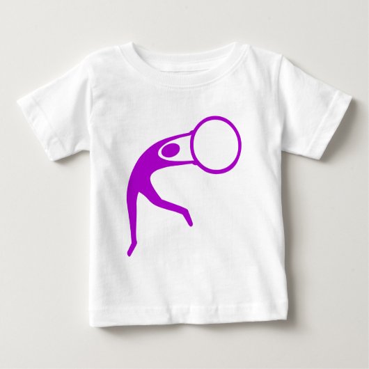 T-shirt Pour Bébé Gymnaste rythmique - Violet (Devant)