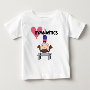 T-shirt Pour Bébé GYMNASTIQUE - appuis renversés de fille de brune