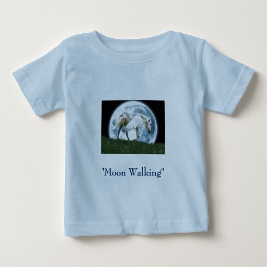T-shirt Pour Bébé Habillement de MARCHE de Pegasus de "LUNE" (Devant)