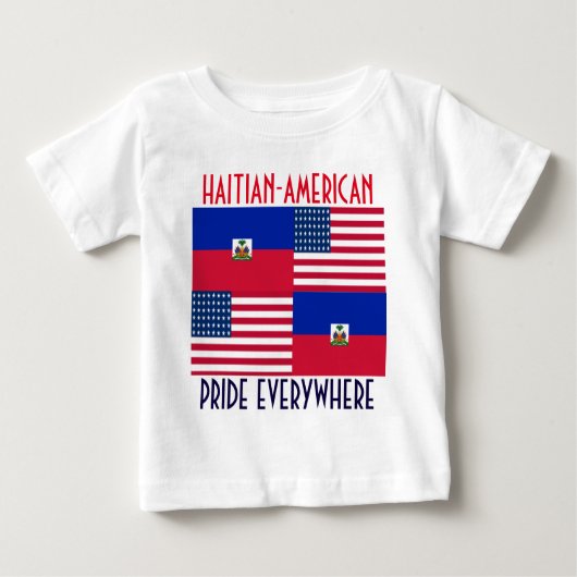 T-SHIRT POUR BÉBÉ HAÏTIEN-AMÉRICAIN (Devant)