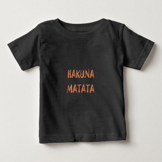 T-shirt Pour Bébé Hakuna Matata - Art Tribal Africain (Devant)