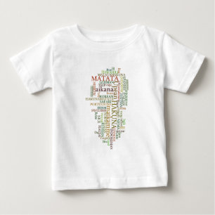 T-shirt Pour Bébé Hakuna Matata Global Word Cloud Art